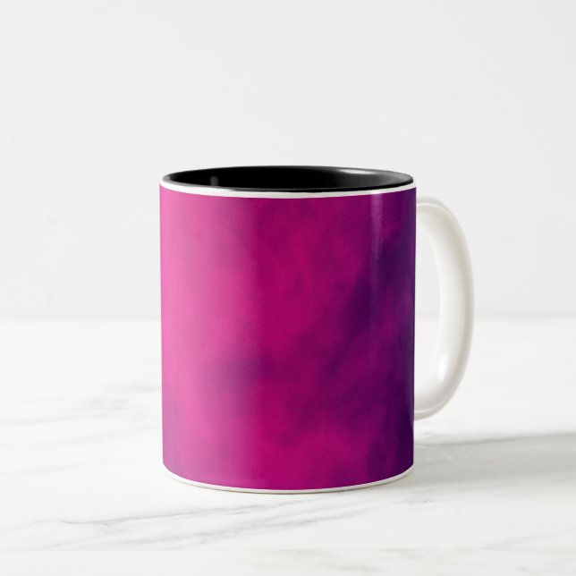 Pink & Lila Rauchkaffee Tasse - individuell einste (VorderseiteRechts)