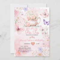 Pink Lila Schmetterling Prinzessin ParTea Geburtst