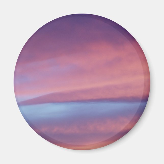 Pink Lila Sky Magnet (Vorne)
