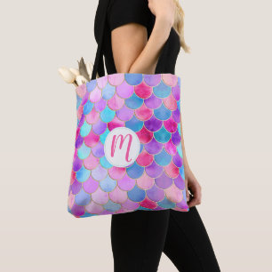 Pink, Lila und Aqua Mermaid-Muster