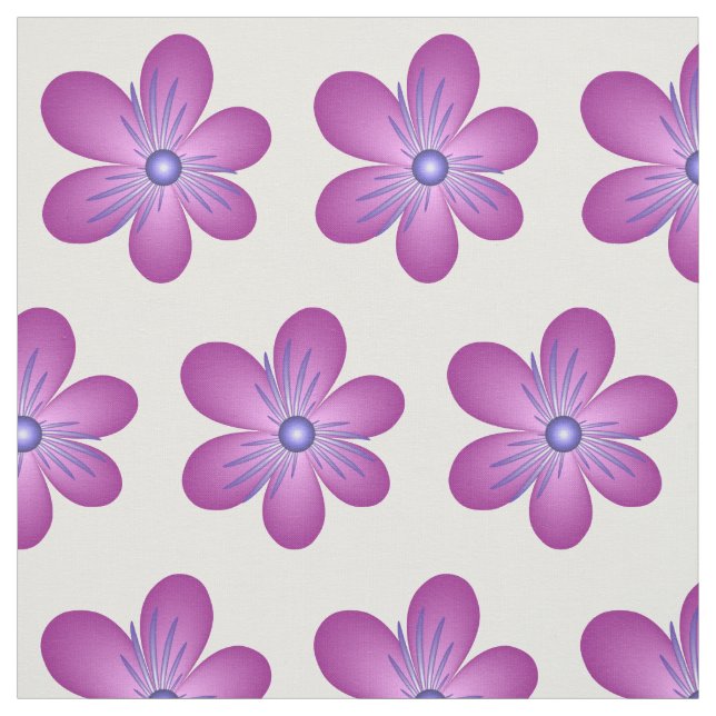Pink Lilac Blume Abstrakt Art Blumenmuster Stoff (Muster)