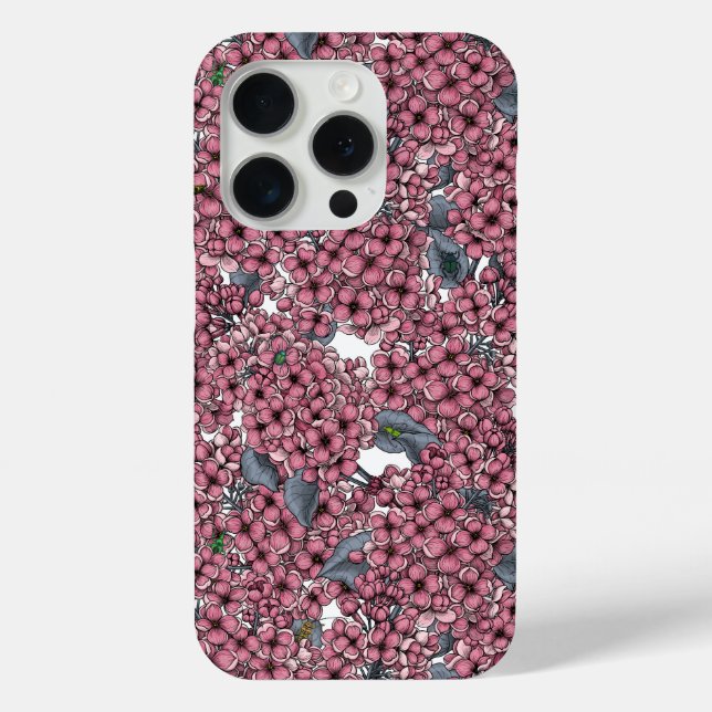 Pink Lilac Garten Case-Mate iPhone Hülle (Rückseite)