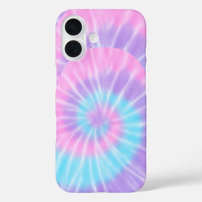 Pink & Lilac Krawatte Dye Phone Case (Rückseite)