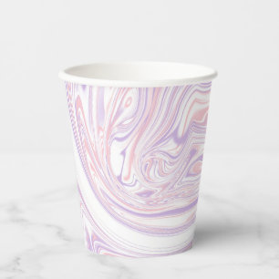 Pink Lilac Modernes Design aus Abstraktem flüssige Pappbecher