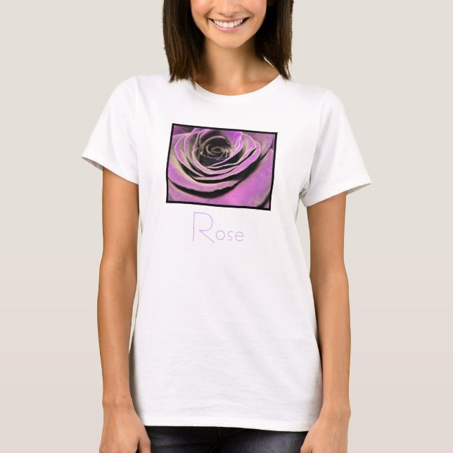 Pink Lilac Rose T-Shirt (Vorderseite)