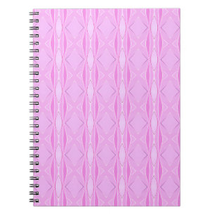 Pink Lilac und Magenta Diamond Geometrisches Muste Notizblock