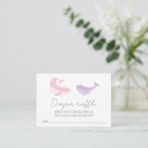 Pink Lilac Whale Babydusche Windelwindeln