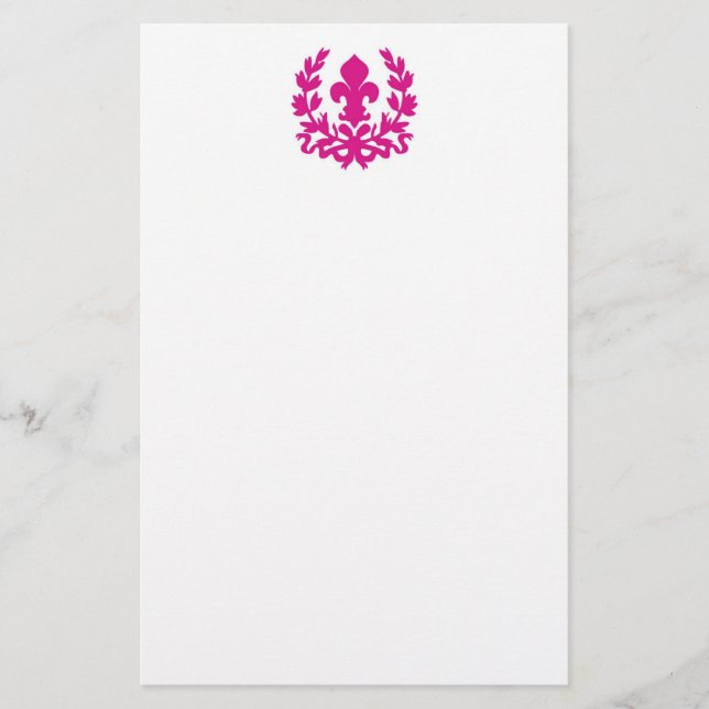 Pink Lilie..Schreibwaren Briefpapier (Vorderseite)