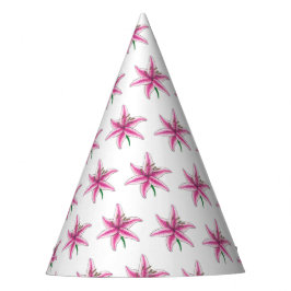 Pink Lily Blume Blumengarten Party Spring Lilie Partyhütchen