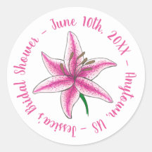 Pink Lily Blume Bridal Baby Dusche Blumengarten