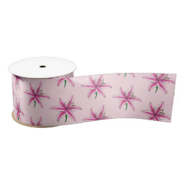 Pink Lily Blume Bridal Baby Dusche Blumengarten Satinband