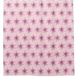 Pink Lily Blume Floral Print Garden Lilien Duschvorhang