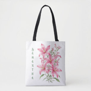 Pink Lily Blume Personalisiert