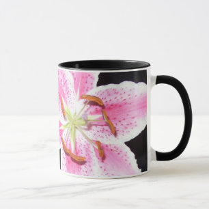 Pink Lily Blume Tasse