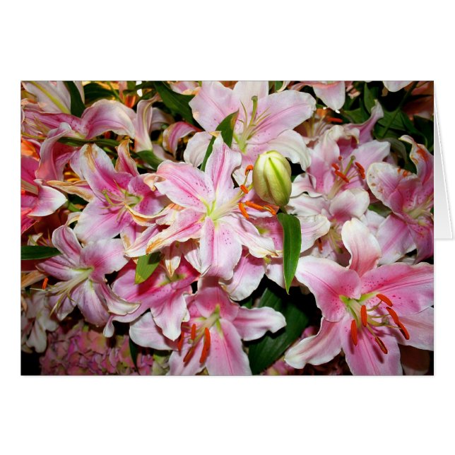 Pink Lily Bouquet (Vorderseite (Horizontal))
