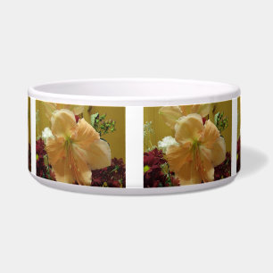 Pink Lily Bouquet Dog Bowl Napf