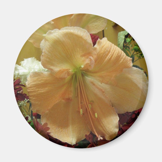 Pink Lily Bouquet Magnet (Vorne)