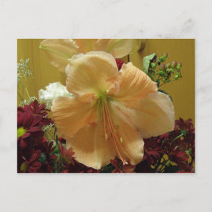 Pink Lily Bouquet Postcard Postkarte