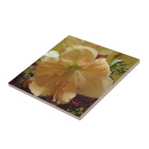 Pink Lily Bouquet Tile Fliese