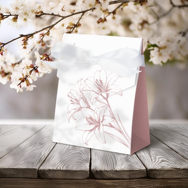 Pink Lily Kontur Wedding Geschenkschachtel (Von Creator hochgeladen)