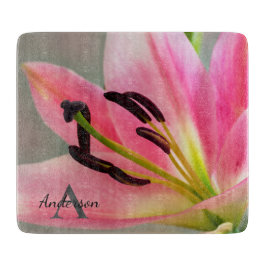 Pink Lily Schneidebrett