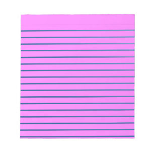 Pink Lined Notepad Notizblock
