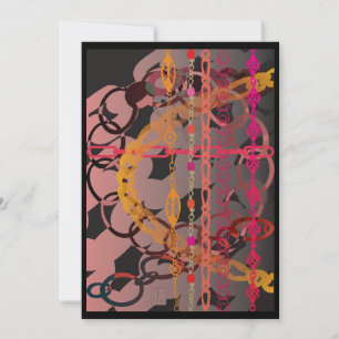 Pink Links Card Einladung