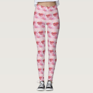 Pink Lip Leggins