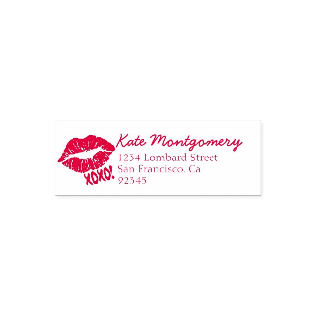 Pink Lips XOXO | Makeup Artist Permastempel (Design)