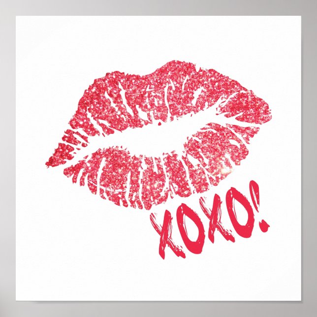 Pink Lips XOXO | Makeup Artist Poster (Vorne)
