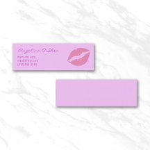 Pink Lipstick Skinny Business Card