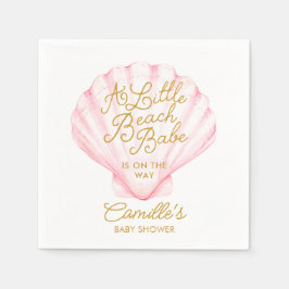 Pink Little Beach Babe Baby Dusche Serviette