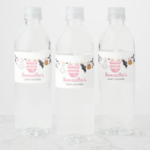 Pink Little Boo Baby Dusche Wasserflaschenetikett