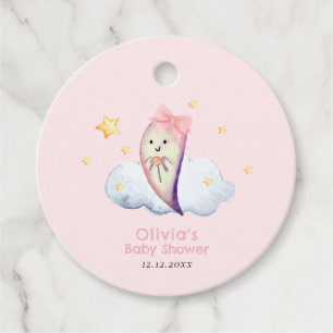 Pink Little Boo Bow Ghost Girl Babydusche Geschenkanhänger