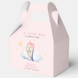Pink Little Boo Bow Ghost Girl Babydusche Geschenkschachtel