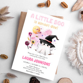 Pink Little Boo Ghost Hexendusche Einladung