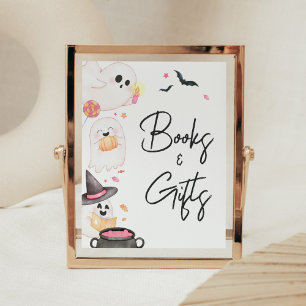 Pink Little Boo Halloween Bücher und Geschenke Poster