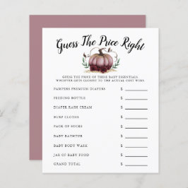 Pink Little Pumpkin Baby Dusche schätzt den Preis