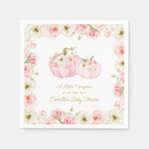 Pink Little Pumpkin Baby Dusche Serviette