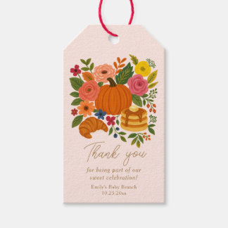 Pink Little Pumpkin Baby Dusche Vielen Dank für Ih Geschenkanhänger