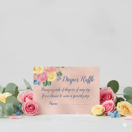 Pink Little Pumpkin Baby Dusche Windelwaschkarte Begleitkarte