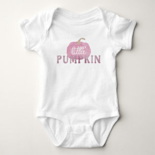 Pink Little Pumpkin Fall Baby Bodysuit Strampler