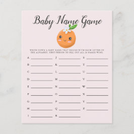 Pink Little Süsse Baby Name Dusche Spiel