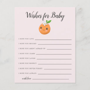 Pink Little Süsse Wünsche für eine Babykarte