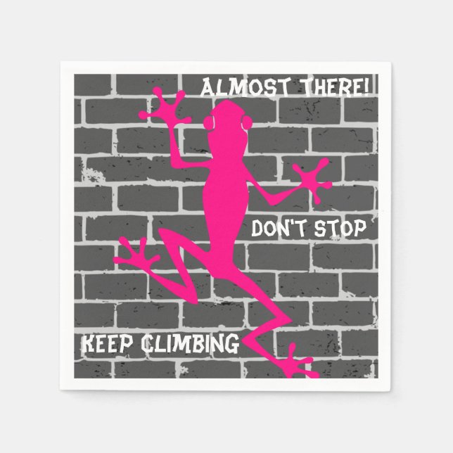 Pink Lizard Napkins Serviette (Vorderseite)