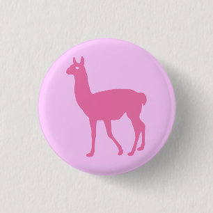 Pink Llama Button