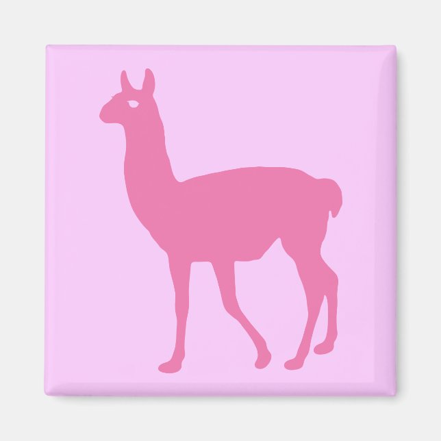 Pink Llama Magnet (Vorne)
