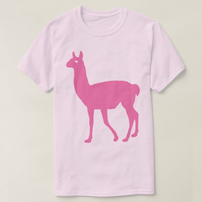 Pink Llama T - Shirt (Design vorne)