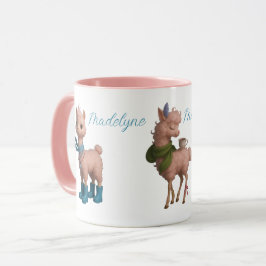 Pink Llamas Personalisiert Tasse