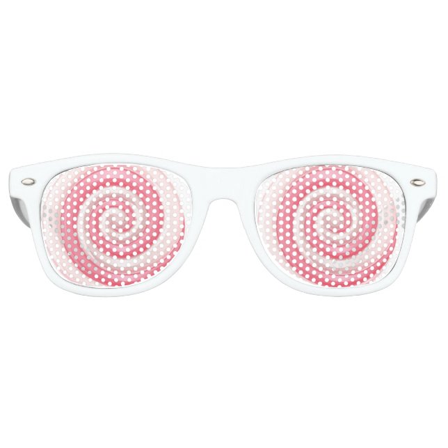 Pink Lollipop Spiral Whirlwind Partybrille (Vorderseite)
